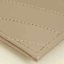 YSL Beige Cassandre Matelasse Card Case