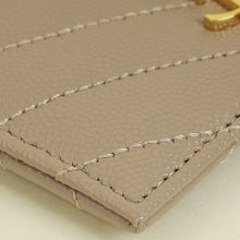 YSL Beige Cassandre Matelasse Card Case