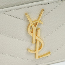 YSL Blanc Vintage Cassandre Matelasse Card Case