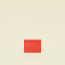 YSL Red Cassandre Matelasse Card Holder