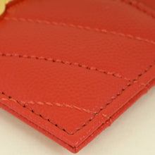 YSL Red Cassandre Matelasse Card Holder
