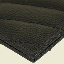 YSL Black Cassandre Matelasse Card Holder
