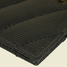 YSL Black Cassandre Matelasse Card Holder