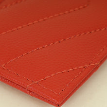 YSL Red Cassandre Matelasse Card Holder