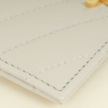 YSL Blanc Vintage Cassandre Matelasse Card Holder