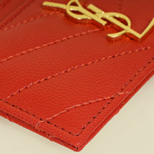 YSL Red Cassandre Card Case