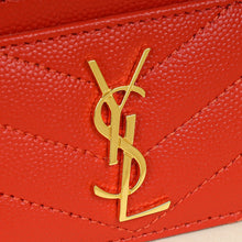YSL Red Cassandre Card Case