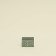 YSL Sage Green Cassandre Card Case