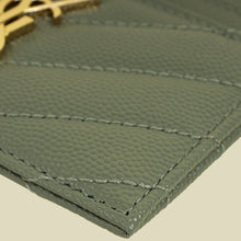 YSL Sage Green Cassandre Card Case
