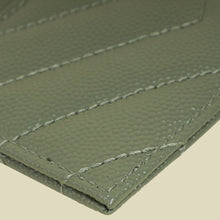 YSL Sage Green Cassandre Card Case