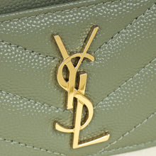 YSL Sage Green Cassandre Card Case