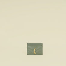 YSL Sage Green Cassandre Card Case