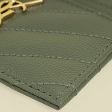 YSL Sage Green Cassandre Card Case