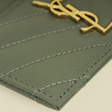 YSL Sage Green Cassandre Card Case