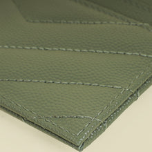 YSL Sage Green Cassandre Card Case