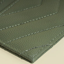 YSL Sage Green Cassandre Card Case