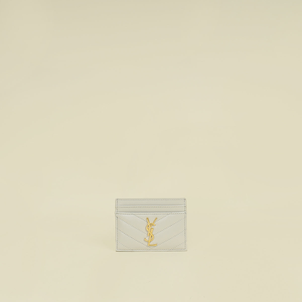 YSL Vintage Blanc Cassandre Card Case
