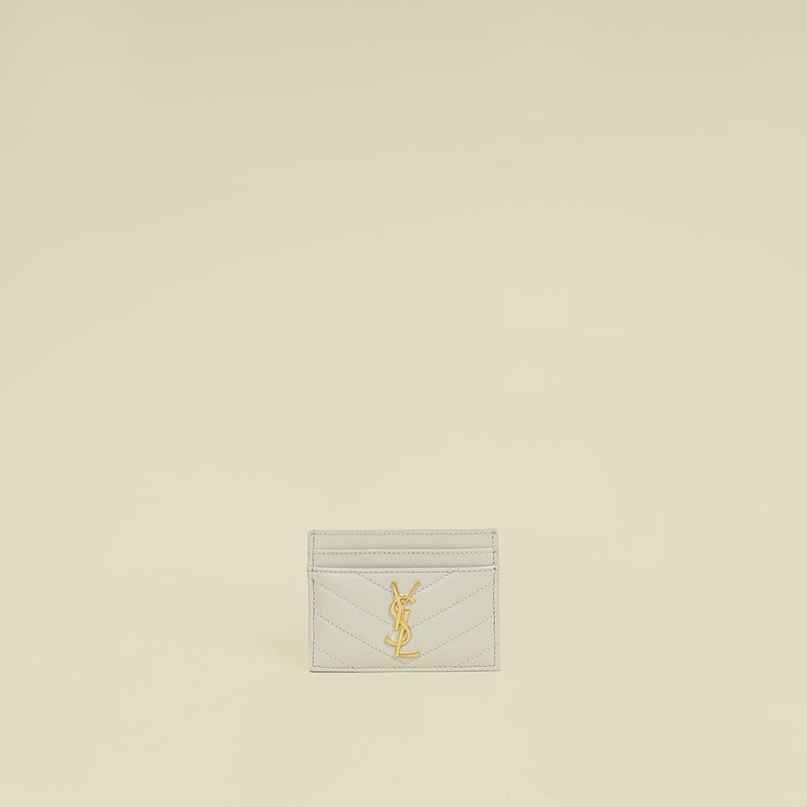 YSL Vintage Blanc Cassandre Card Case