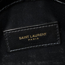 YSL Black Croco Embossed Uptown Clutch