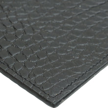 YSL Black Croco Embossed Uptown Pouch