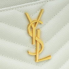 YSL Vintage Blanc Monogram Bill Pouch