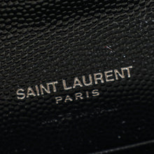 YSL Black Cassandre Chevron Envelope Wallet