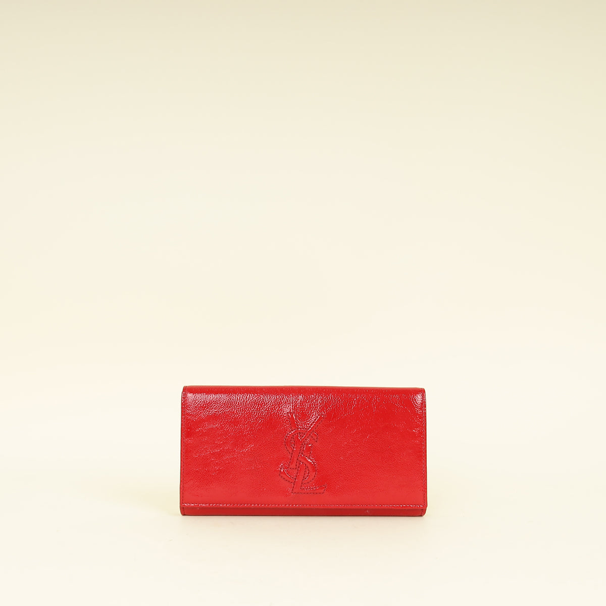 YSL Red Belle De Jour Long Wallet
