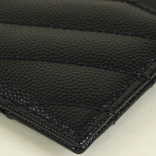 YSL Black Cassandre Matelasse Card Holder