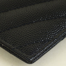YSL Black Cassandre Matelasse Card Holder