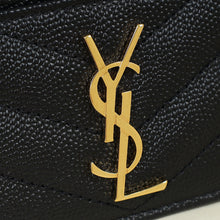 YSL Black Cassandre Matelasse Card Holder
