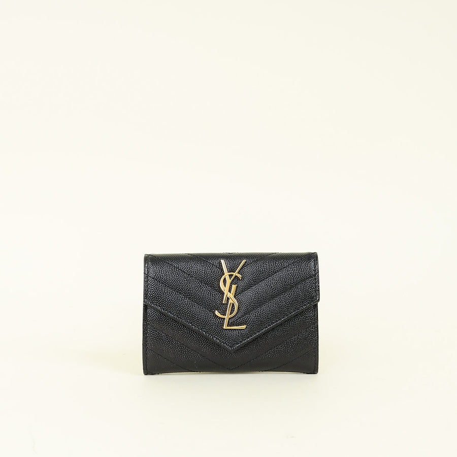 YSL Black Cassandre Wallet