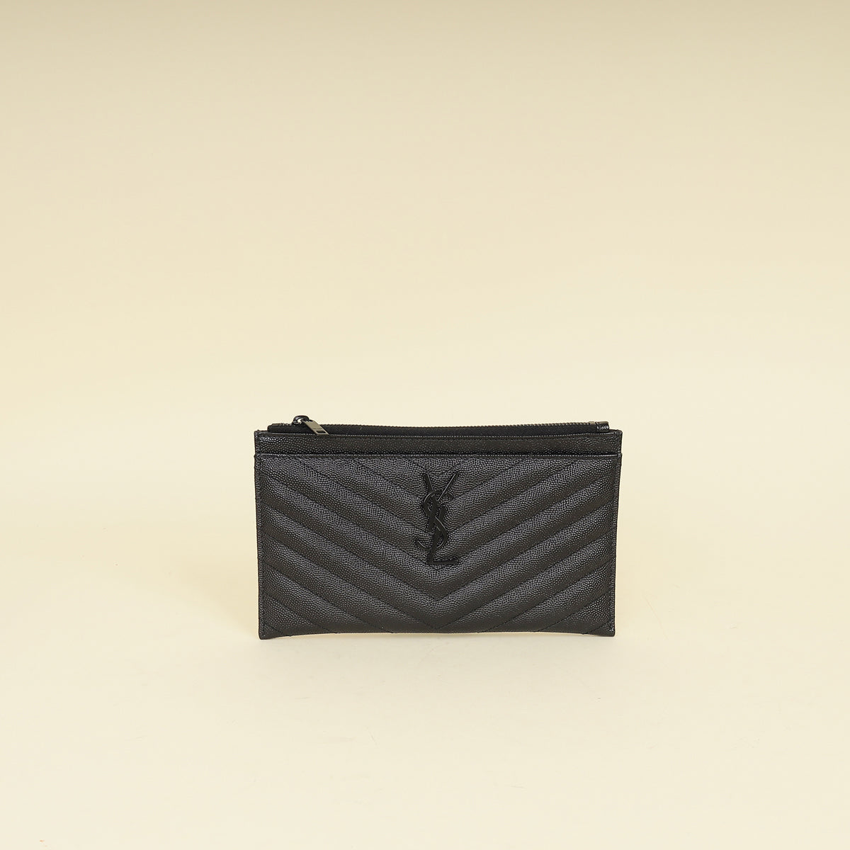 YSL Black Monogram Bill Pouch