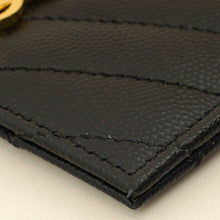 YSL Black Cassandre Matelasse Card Case