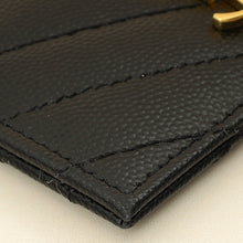 YSL Black Cassandre Matelasse Card Case
