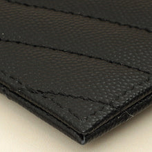 YSL Black Cassandre Matelasse Card Case
