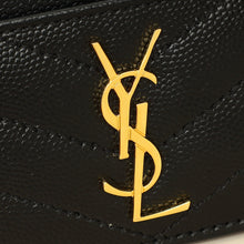 YSL Black Cassandre Matelasse Card Case