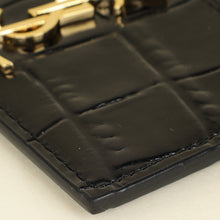YSL Black Croco Embossed Cassandre Card Case