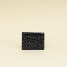 YSL Black Croco Embossed Cassandre Card Case