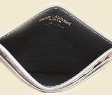 YSL Black Croco Embossed Cassandre Card Case