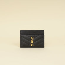 YSL Black Cassandre Matelasse Card Case