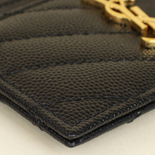 YSL Black Cassandre Matelasse Card Case
