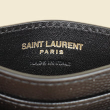 YSL Black Cassandre Matelasse Card Case