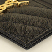 YSL Black Cassandre Matelasse Card Case