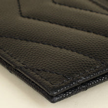 YSL Black Cassandre Matelasse Card Case
