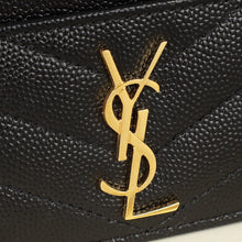 YSL Black Cassandre Matelasse Card Case