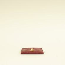 YSL Burgundy Cassandre Matelasse Card Case
