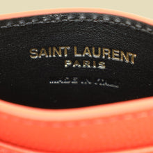 YSL Coral Red Cassandre Matelasse Card Case