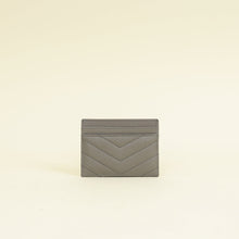 YSL Grey Cassandre Matelasse Card Case