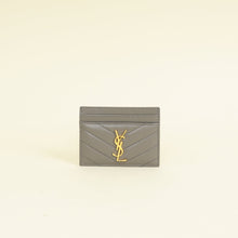 YSL Grey Cassandre Matelasse Card Case