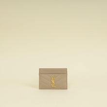 YSL Beige Cassandre Matelasse Card Case